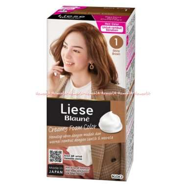 Liese Blaune Creamy Foam Color 2NA Natural Ash Brown Shiny 3R Rose Brown 4 Brown 7 Black Pewarna Cat