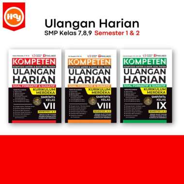 Buku Kurikulum Merdeka Kelas 7,8,9 SMP | Kompeten Ulangan Harian Kurikulum Merdeka Kelas VII,VIII,IX