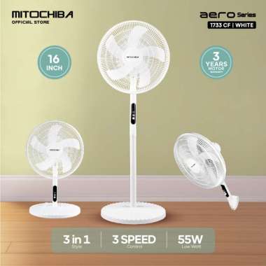 MITOCHIBA Kipas Angin 3in1 Multifungsi 1733CF 16 Inch AERO Series WHITE