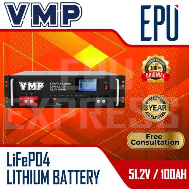 Aki Lithium LiFePO4 VMP Battery 51.2V 100AH Baterai Lithium LiFePO4 BMS