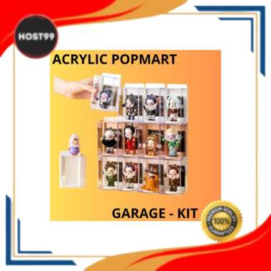 AKRILIK DISPLAY POPMART BENING BRICKS ACRYLIC FRAME DISPLAY BOX TRANSPARANT AKRILIK ACRYLIC PUTIH
