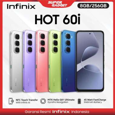 Infinix Hot 60i 8/256 GB 8GB 256GB HP NFC Smartphone Android Device Only Blue