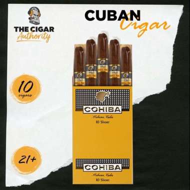 Cohiba Short Cuba Cigar Cerutu Paper Box of 10 Sticks