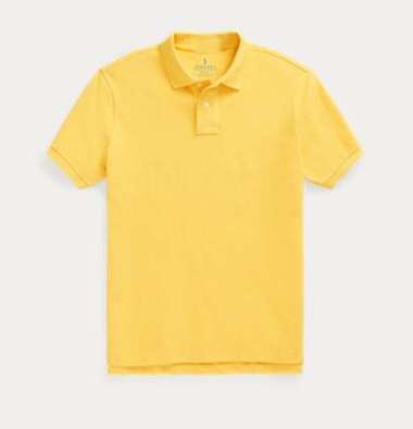 Jemssky Kaos Polos Unisex Polo Shirt Baju Kerah Navy Kuning M