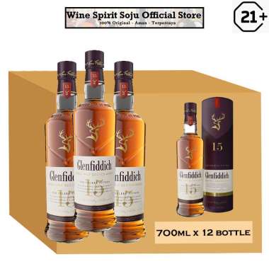 Glenfiddich 15 Years Old 700ml x 12botol (karton)