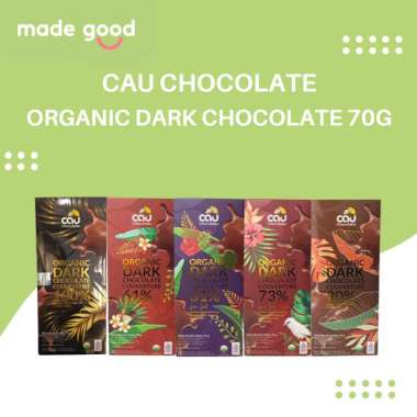 Cau Chocolate - Organic Dark Chocolate 70 G Sea Salt 61%