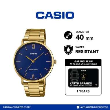 CASIO Enticer Analog Casual Jam Tangan Pria [MTP-VT01G-2BUDF]