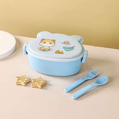 Kotak Bento Lunch Box Karakter Lucu Kotak Makan Siang Anak Bpa Free Tempat Bekal Animasi Anti Tumpah