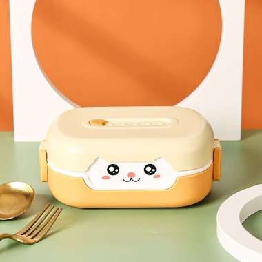 Kotak Bento Lunch Box Karakter Lucu Kotak Makan Siang Anak Bpa Free Tempat Bekal Animasi Anti Tumpah
