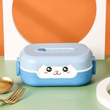 Kotak Bento Lunch Box Karakter Lucu Kotak Makan Siang Anak Bpa Free Tempat Bekal Animasi Anti Tumpah