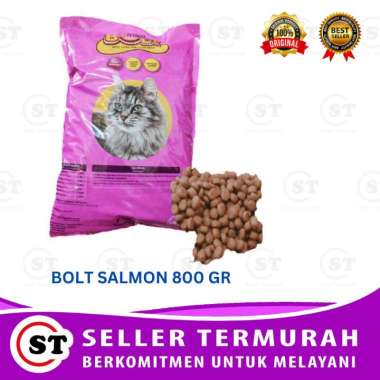 BOLT 800 GRAM DAN 1KG PAKAN KUCING BENTUK IKAN/ BENTUK DONAT/ BENTUK BULATBOLT 800 GRAM DAN 1KG PAKA