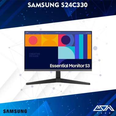 Samsung S330 / LS24C330GAE Monitor LED (24"/IPS/FHD/100Hz/HDMI/DP) LS24C330GAEXXD Packing kayu