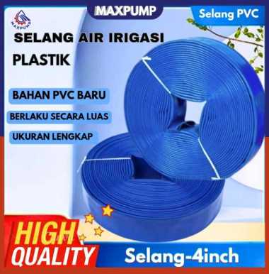 MAXPUMP Selang Air Karet 4inch Elastic Biru 20M Siram Pembuangan Air Taman Selang Air Water Hose Sel