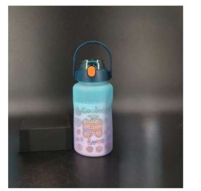 Botol Air Minum Motivasi Viral Aurel Kapasitas Jumbo 2 Liter Dengan Skala Pengingat Waktu Bpa Free B