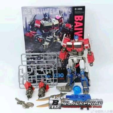 Baiwei TW-1030C Black Optimus Prime mainan robot optimus prime transform truck robot optimus Tw-1030