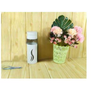 Botol Minum Kaca Lapis Karet Motif Lucu Tumbler Kaca Botol Minum Sport Motif Cover Plastik 750ml 891