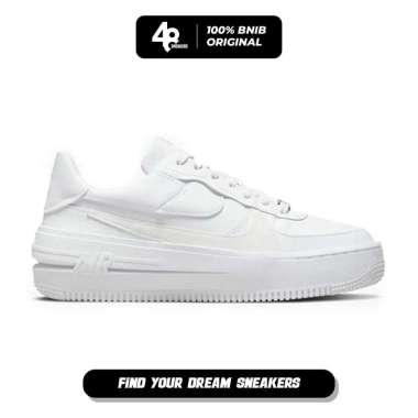 Sepatu Basket Wanita Nike AF1 plt.af.orm - white (CI0919-100) Original 38.5