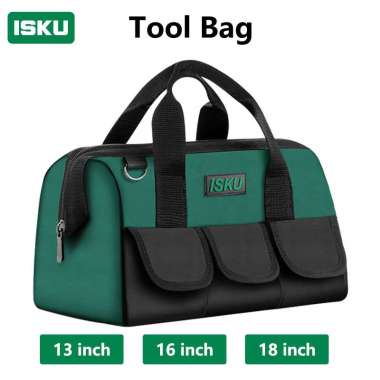ISKU Tool Bag/Tas Perkakas 13/16/18 Inch Bahan Kain Oxford Multifungsi/Tas Alat Perkakas/Tas Pyimpan