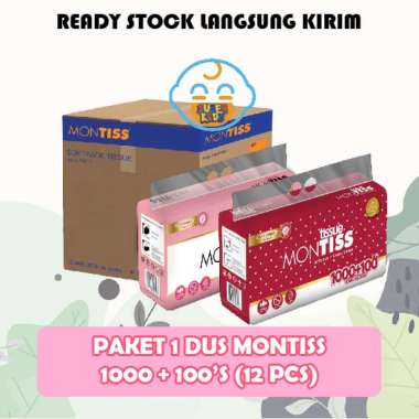 1 DUS TISSUE MONTISS 1000 SHEET 2 PLY