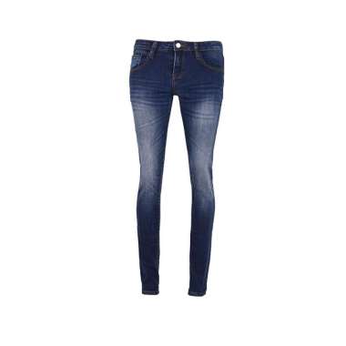 3Second Women's Long Skinny Jeans Denim On OL-C011024 S Medium Blue