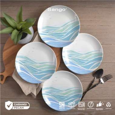 Ocean Salad Plate 1 set 4 pcs