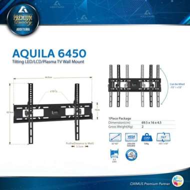 Oximus Aquila 6450 Bracket TV/ LCD/ LED [32 - 80 inch] hitam