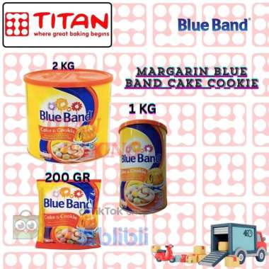 MARGARIN BLUE BAND CAKE COOKIE TIN BERBAGAI UKURAN 1 KG