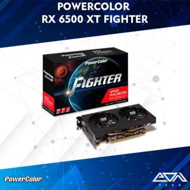 POWERCOLOR RX 6500 XT FIGHTER 4GB GDDR6 6500XT 4G VGA AMD