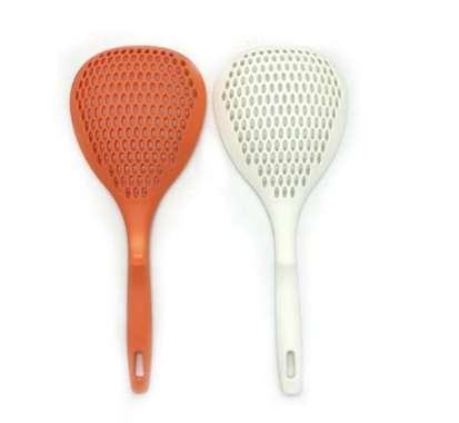 Centong Nasi Lubang Saringan Mie Model Kelinci Bahan Plastik Set Spatula Mini RANDOM