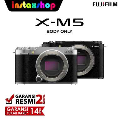 INSTAXSHOP Fujifilm X-M5 XM5 Body Only Mirrorless Kamera SILVER