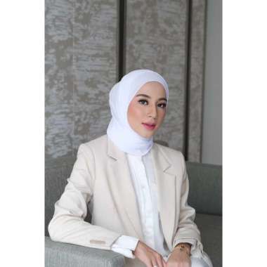 GONEGANI OFFICIAL - Pashmina Basic Polos Bawal Shawl Off White