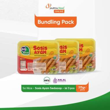 Promo Harga So Nice Sedaap Sosis Ayam 375 gr - Blibli