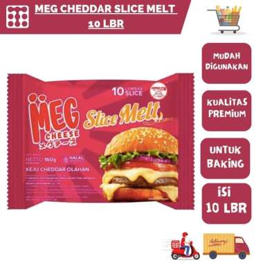 Promo Harga MEG Cheddar Slice Melt 160 gr - Blibli