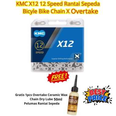 KMC X12 12 Speed Rantai Sepeda Bicycle Bike Chain X Strive Gel KMCX12xOVT
