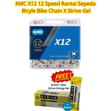 KMC X12 12 Speed Rantai Sepeda Bicycle Bike Chain X Strive Gel KMCX12xSTRIVE