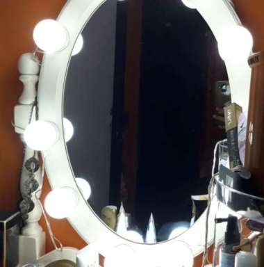 Lampu Hias Meja Rias Lampu Make Up Selfie Lampu Selebgram Putih