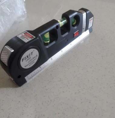 Meteran lampu alat ukur meteran laser meteran serbaguna lampu laser ukura garis Hitam
