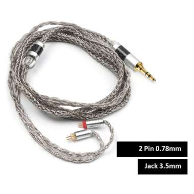Tripowin Zonie 16 Core Upgraded Silver Plated Cable Earphone IEM Braided 0.78mm / 0.75mm / mmcx / QD