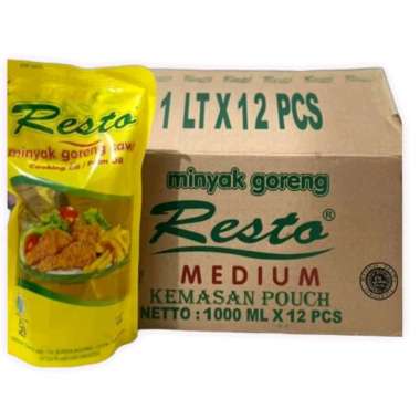 Minyak Goreng Resto 1 Liter 1 Dus / Resto 1 Liter 1 Dus