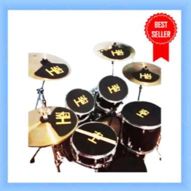 Peredam Suara Drum Peredam Drum Karet Peredam Drum Pad Mute Tam Two Set Lengkap