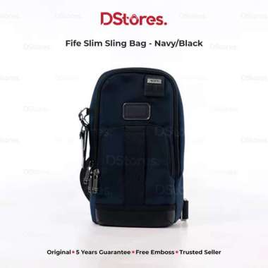 TUMI Tas Selempang Fife Slim Sling Bag - Navy/Black