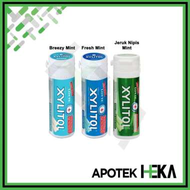 Xylitol Lotte Mini 26.1 gr Sugar Free Chewing Gum - Permen Karet Blueberry Mint