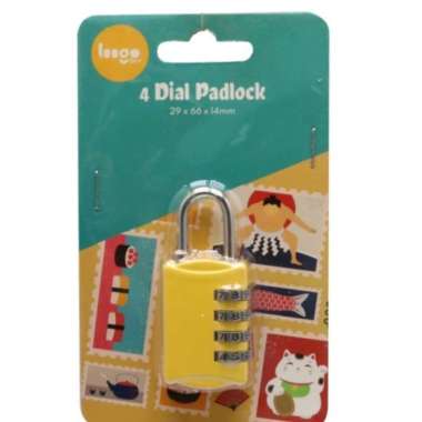 Lungo Gembok 4 Digit Koper Nomor / Gembok Anti Maling / Gembok Nomor / Gembok Angka Multifungsi / Gembok Pin / Gembok Tas Koper Travel Accessories