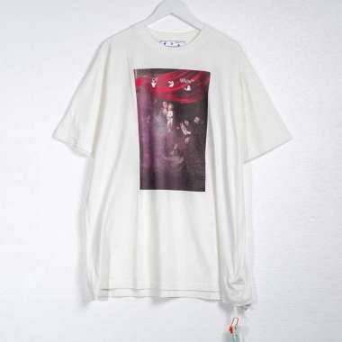Kaos OFF WHITE CARAVAGGIO SPRAY ARROW RED WHITE M