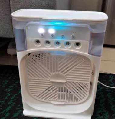 AC Portable Coller Fan Pendingin Ruangan AC Hemat Listrik Kipas AC Mini AC Murah Isi Air Es Batu Kip