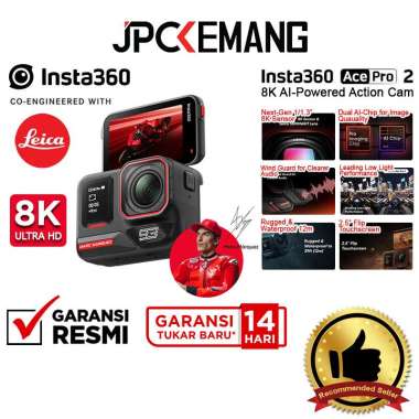 JPC KEMANG Insta360 Ace Pro 2 8K AI Powered Action Camera Leica Insta 360 Action Cam GARANSI RESMI M