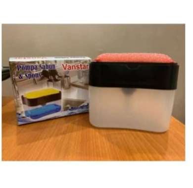 Sikat Cuci Piring Stick Tempat Sabun Cuci Piring Pump Pencuci Piring Gagang Sikat Spon Silicon SPONS