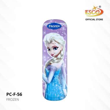 ESCO Kotak Pensil Kaleng 2 Tingkat / Tempat Pensil Pena Fancy Disney / Metal Pencil Case PC-F-56 Fro