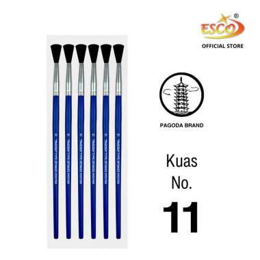 ESCO >< PAGODA Kuas Cat Lukis / Kuas Cat Air / Kuas Cat Akrilik / Brush Set 257 ~ 262 Kuas No.11