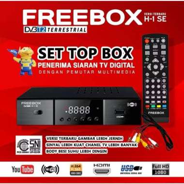 Set Top Box Nextron STB DVB T2 Penerima Siaran TV Digital STB FREEBOX